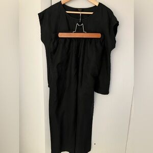Black 100% Linen Pajama set